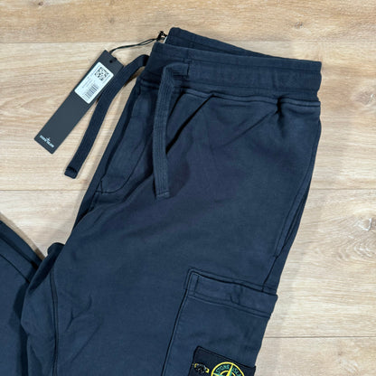 Stone Island Slim Fit Fleece Sweatpants in Navy