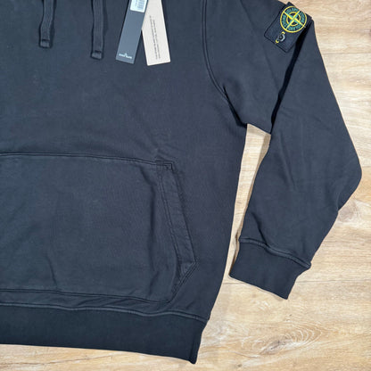 Stone Island Pullover Fleece Hoodie in Black