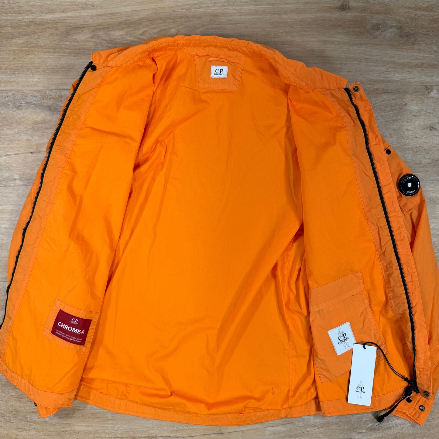 C.P. Company Chrome-R Lens Overshirt in Russet Orange