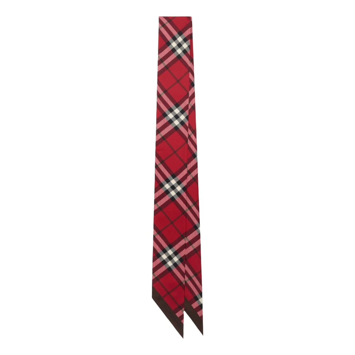 (WMNS) Burberry 25 Checked Silk Scarf 'Red' 81103671