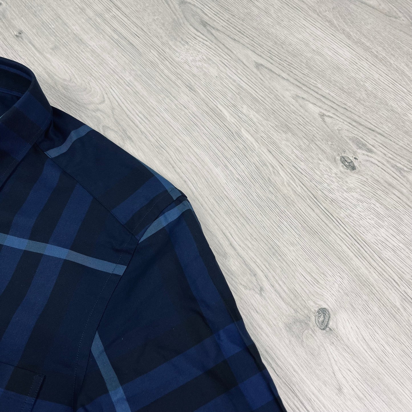 Burberry Check Shirt - Blue