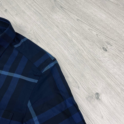 Burberry Check Shirt - Blue