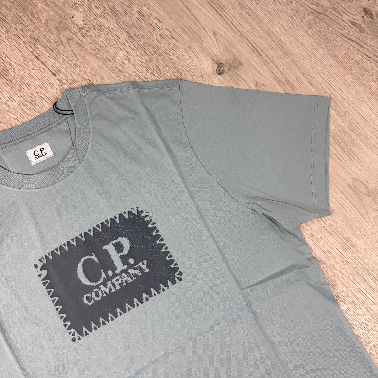 CP Company Stamp T-Shirt - Silver Blue