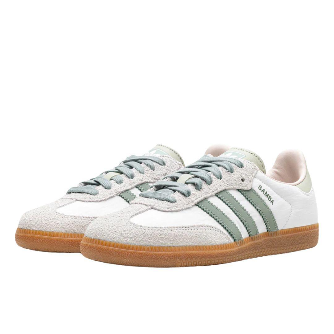 ADIDAS SAMBA OG SILVER GREEN PUTTY MAUVE (W)