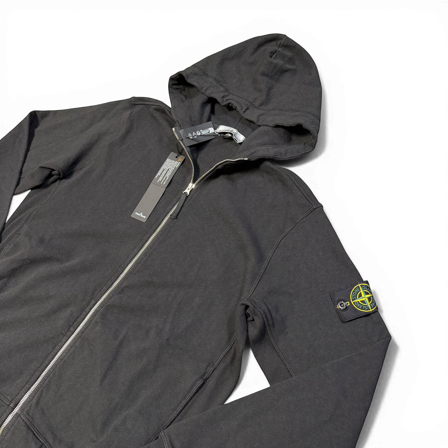Stone Island Zip Up Garment Dye