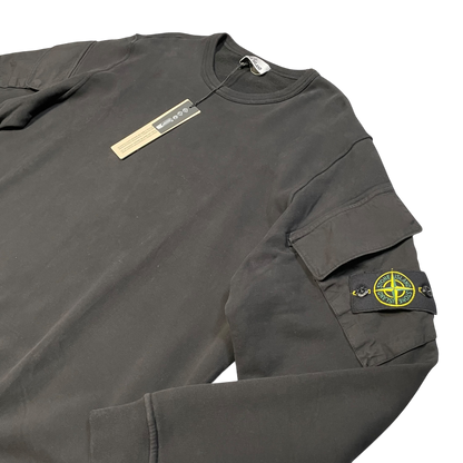 Stone Island Soft Organic Cotton Sleeve Pocket Sweater