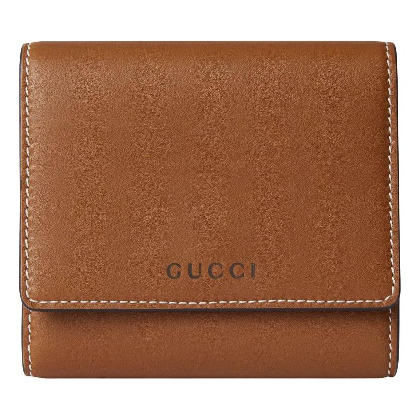 (WMNS) Gucci GG Emblem Medium Wallet 'Brown Leather' 826716-AAEV2-2751