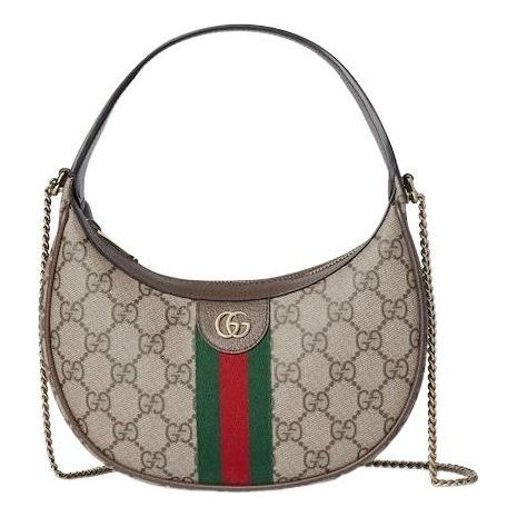 (WMNS) Gucci 26 Ophidia Small Shoulder Bag 'Beige Brown' 838463-FAE0P-9746