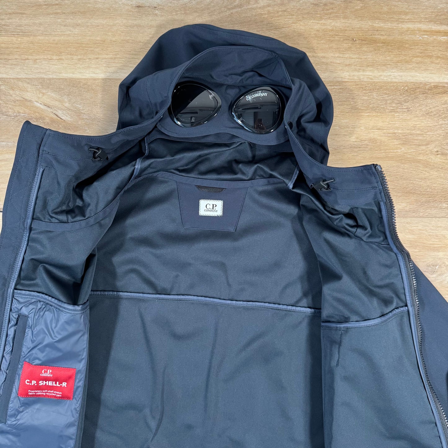 C.P. Company Shell-R Goggle Jacket in Navy