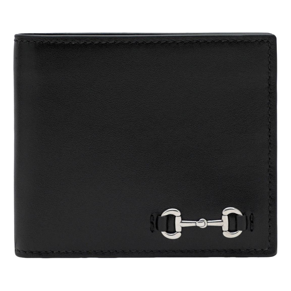 Gucci 25 Bi-Fold Wallet with Horsebit 'Black' 846950-AAFP1-1000