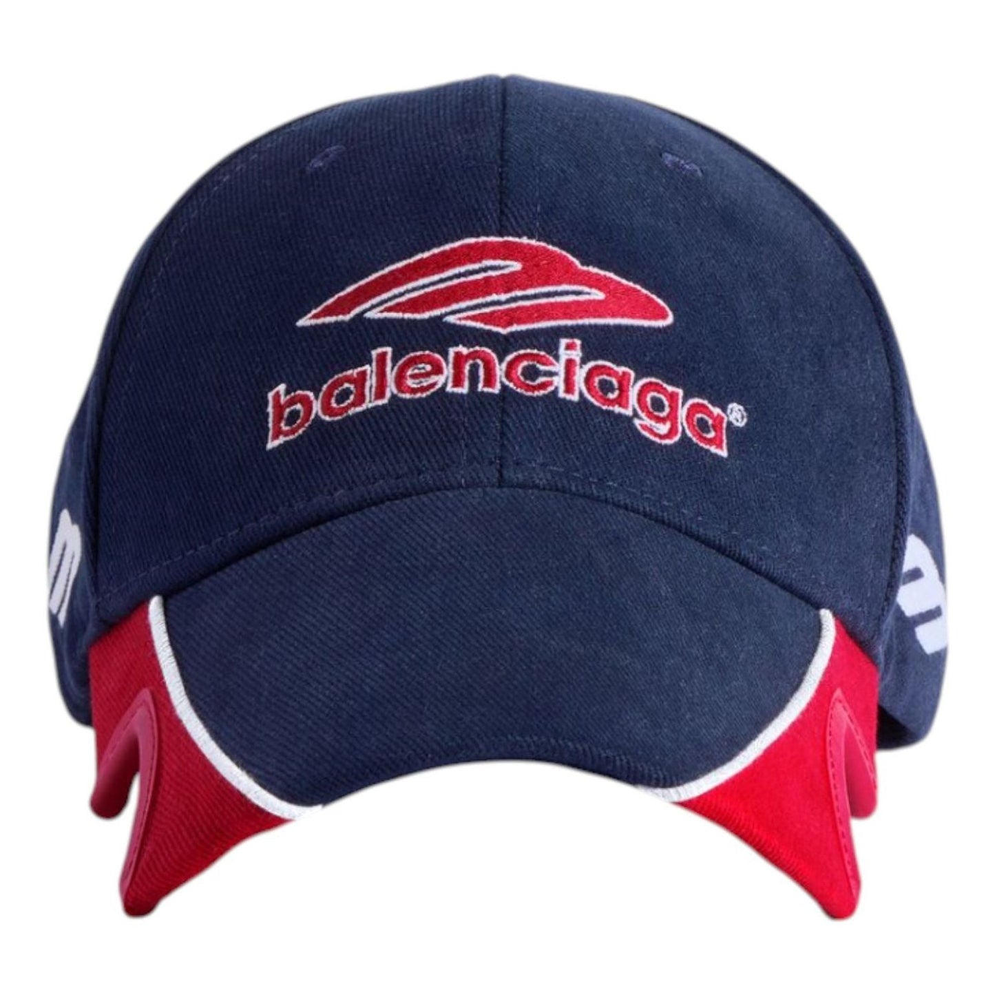 Balenciaga 3B Football Cap 'Dark Navy Red' 857722410B24104