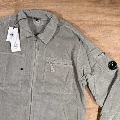 C.P. Company Corduroy Lens Overshirt in London Fog