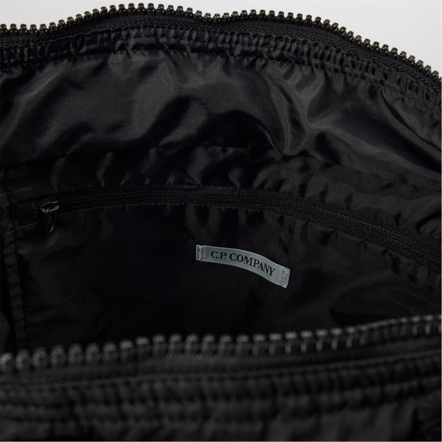 CP Company Chrome Black Nylon B Lens Tote
