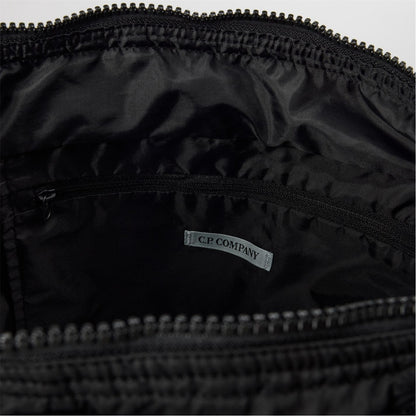 CP Company Chrome Black Nylon B Lens Tote