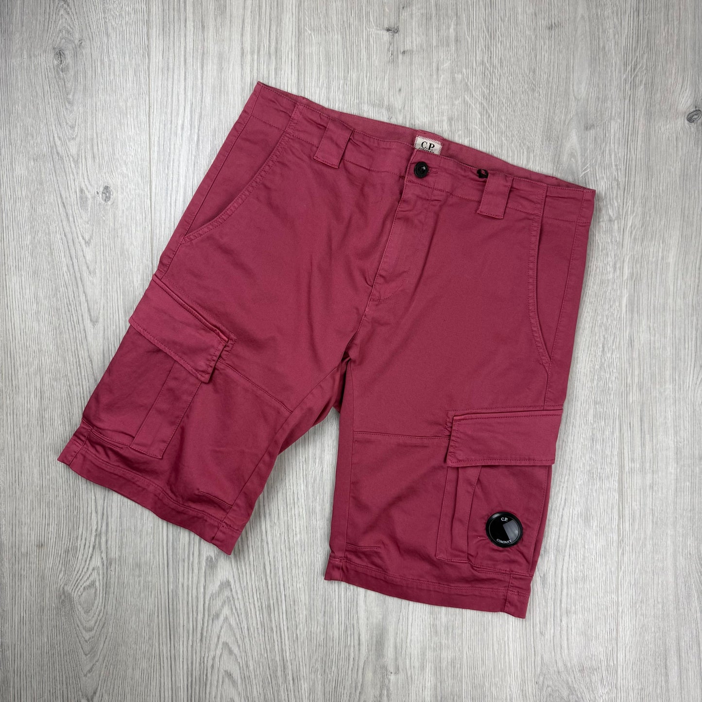 CP Company Cargo Shorts - Red Bud