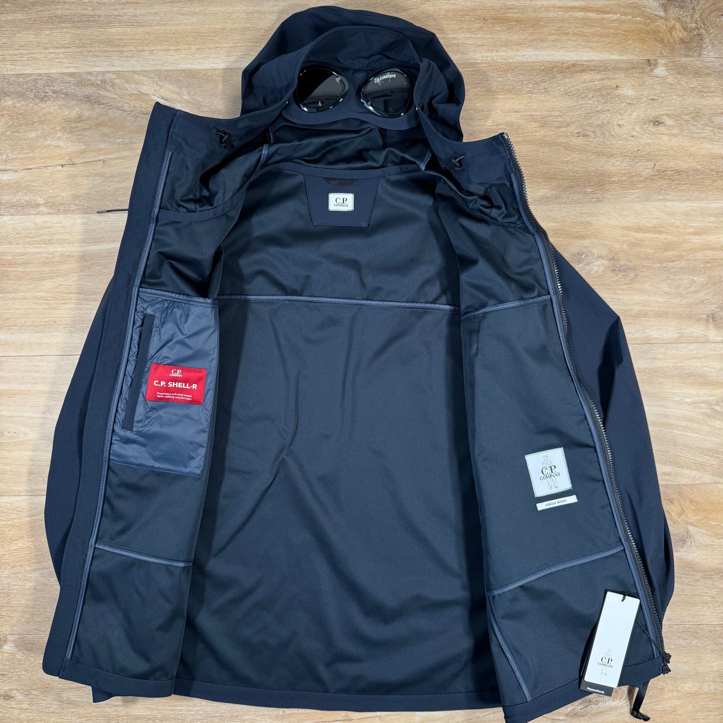C.P. Company Shell-R Goggle Jacket in Navy