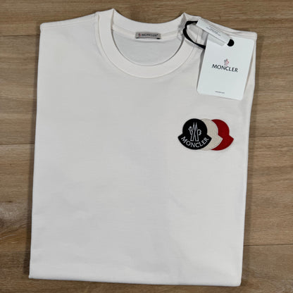Moncler Triple Logo T-Shirt T-Shirt in White