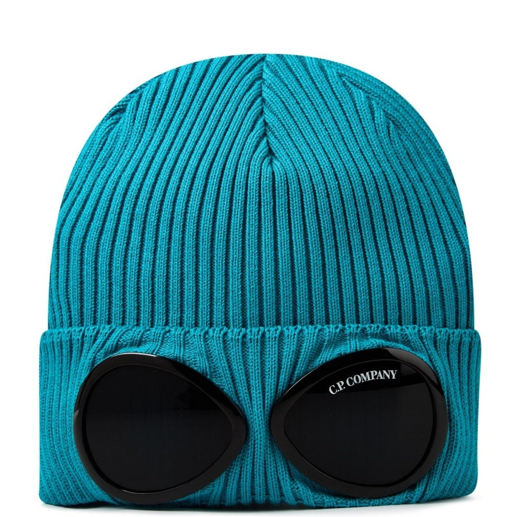 CP Company Blue Goggle Beanie