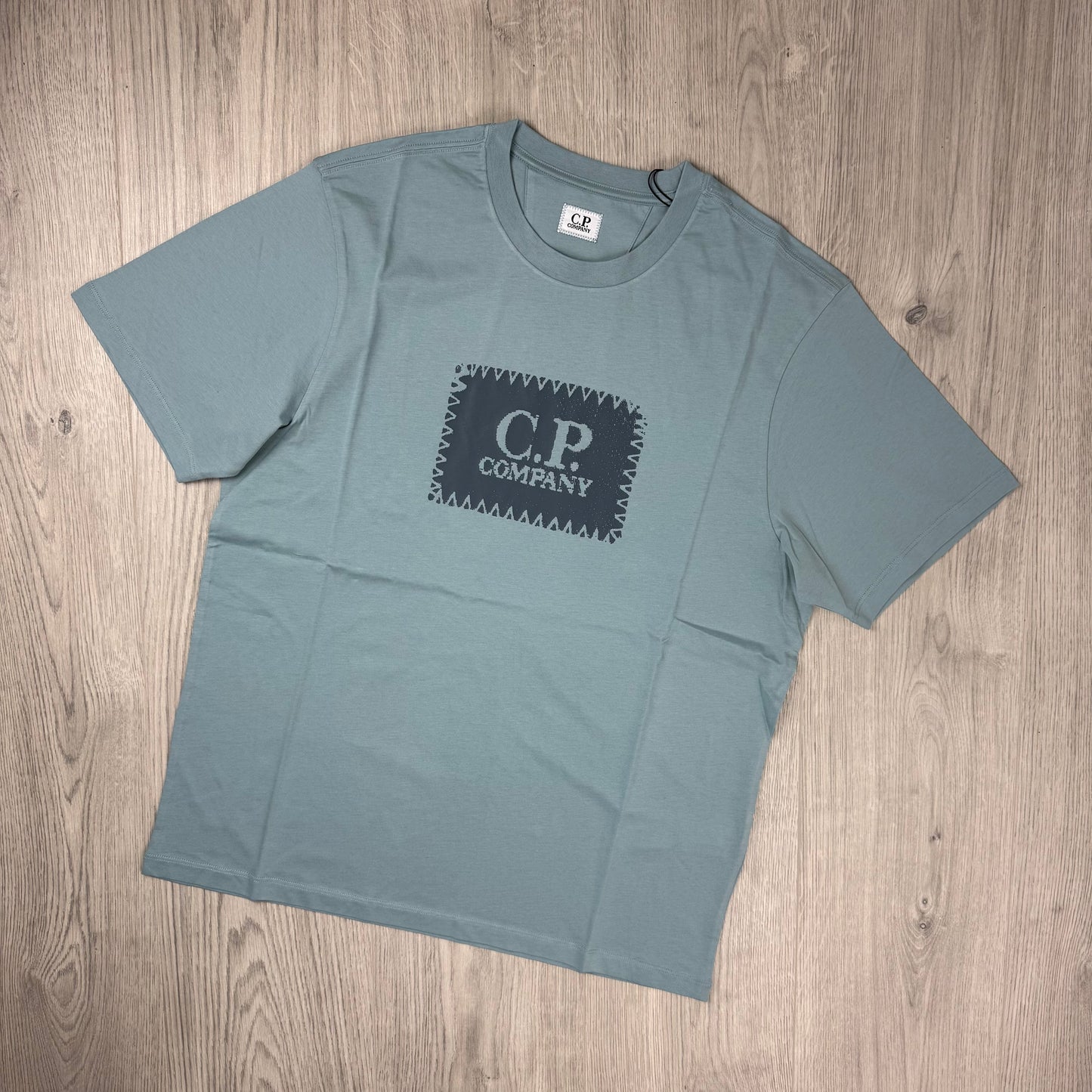 CP Company Stamp T-Shirt - Silver Blue