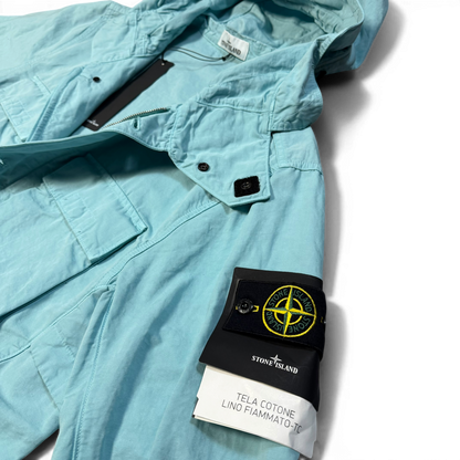 Stone Island Tela Cotone Lino Fiammato-TC
