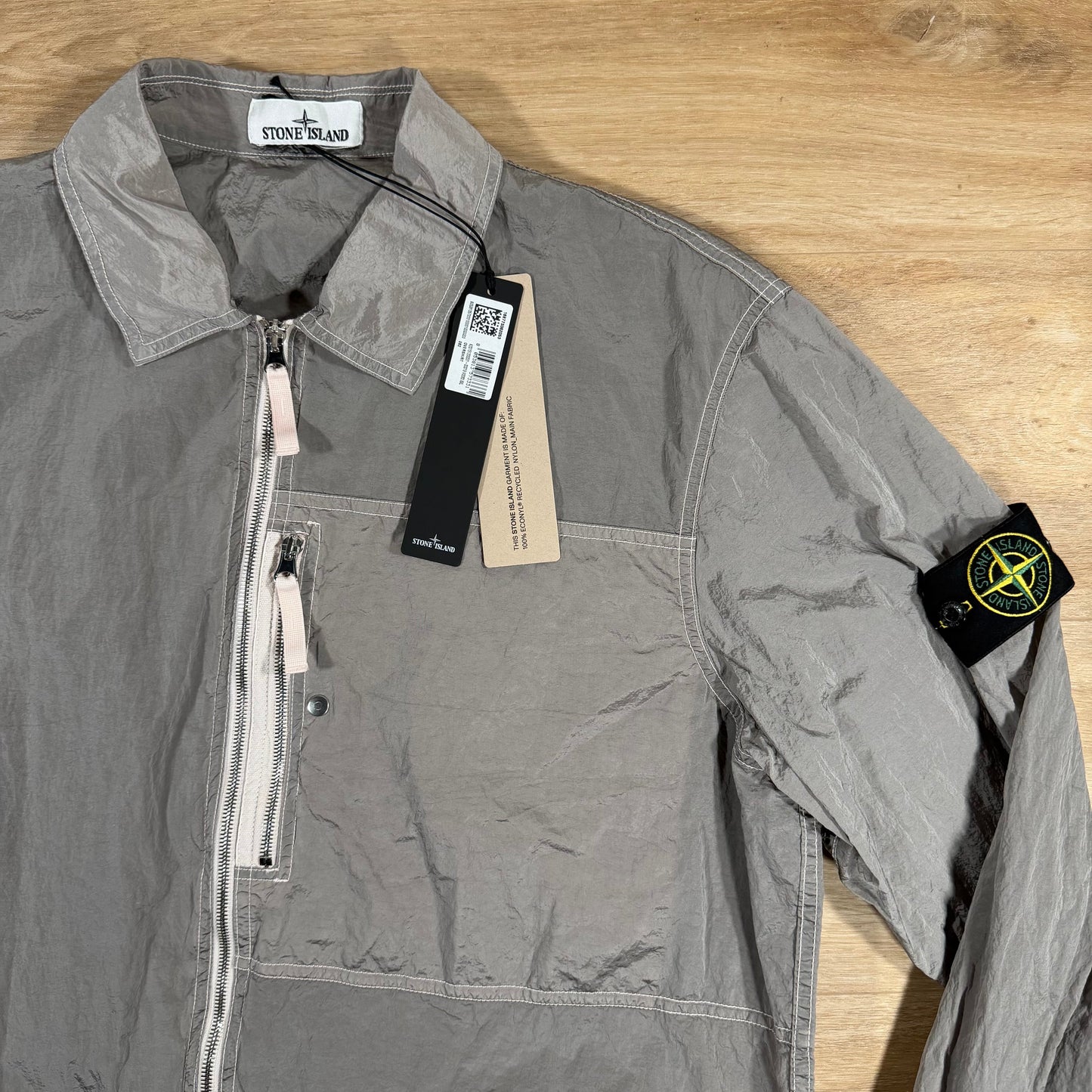Stone Island Nylon Metal Overshirt in Antique Rose