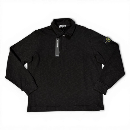 Stone Island 1/4 Polo Sweater Garment Dye