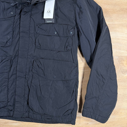 C.P. Company Chrome-R Padded Goggle Jacket in Navy