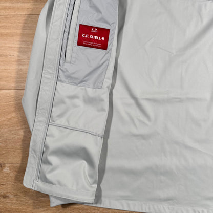CP Company Shell-R Goggle Jacket in Blue Fox - Grey