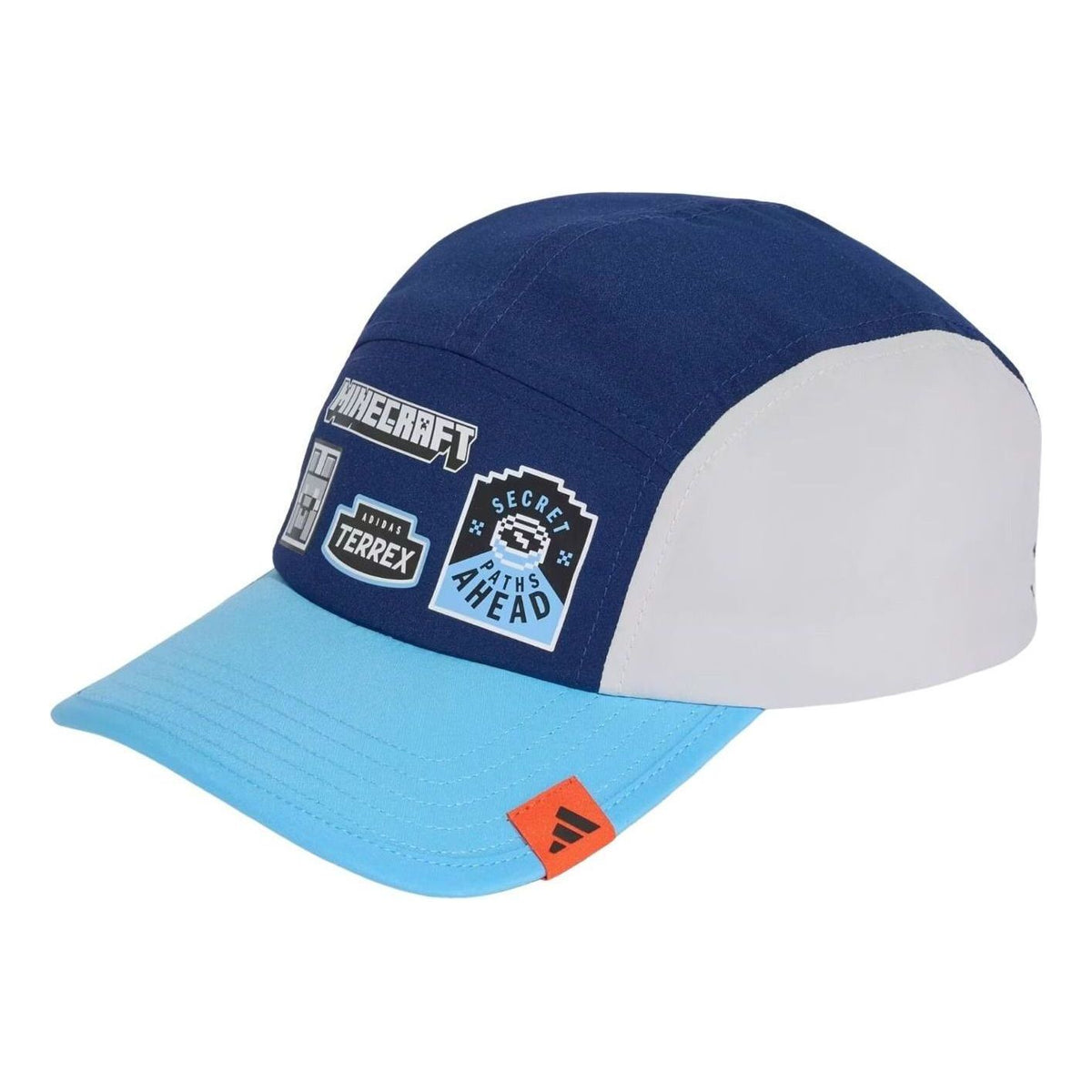 (GS) adidas Minecraft Cap 'Light Solid Grey Dark Blue Semi Blue Burst' KR2353