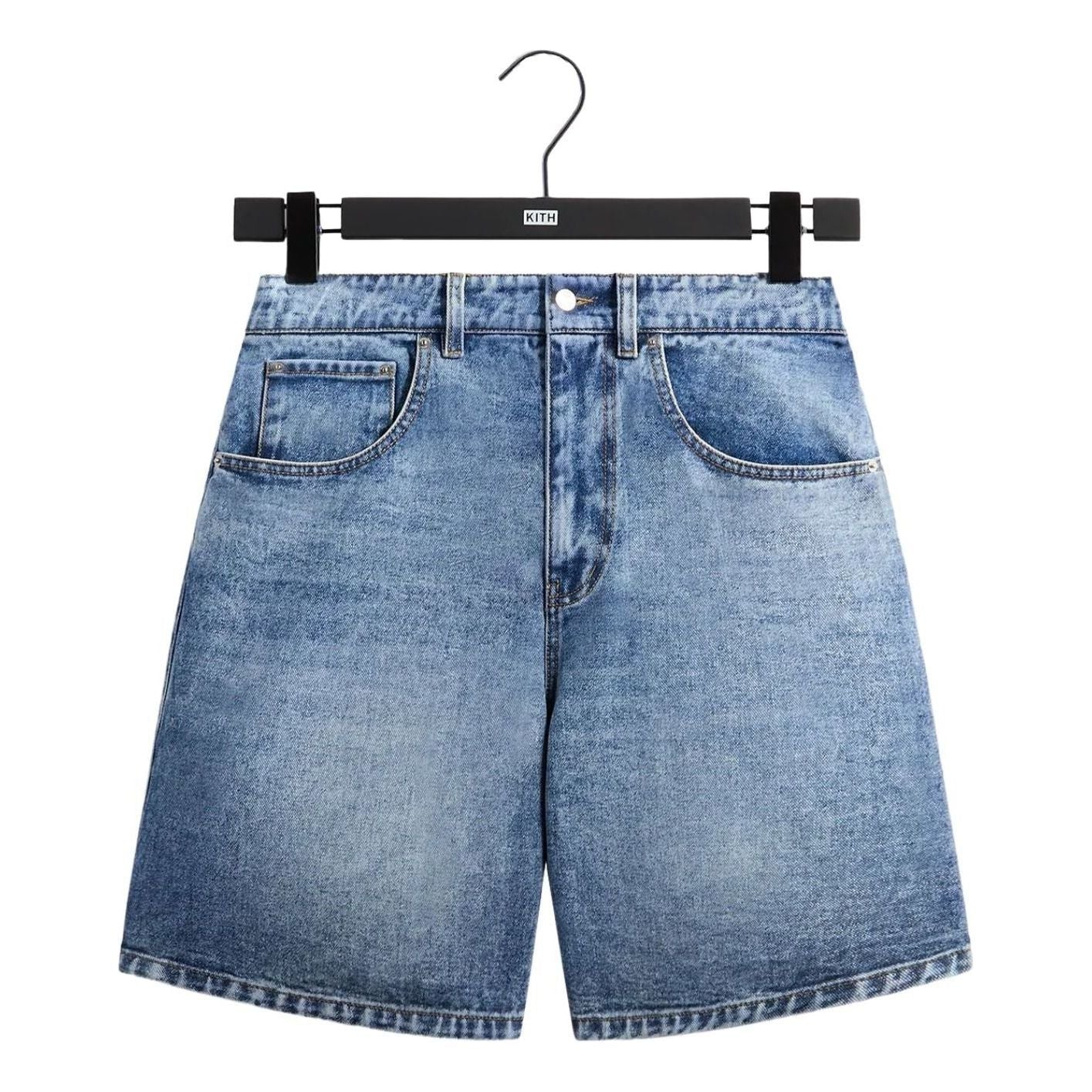 KITH x Messi for adidas Football Denim Short 'Aurora Ink' ADKU4246