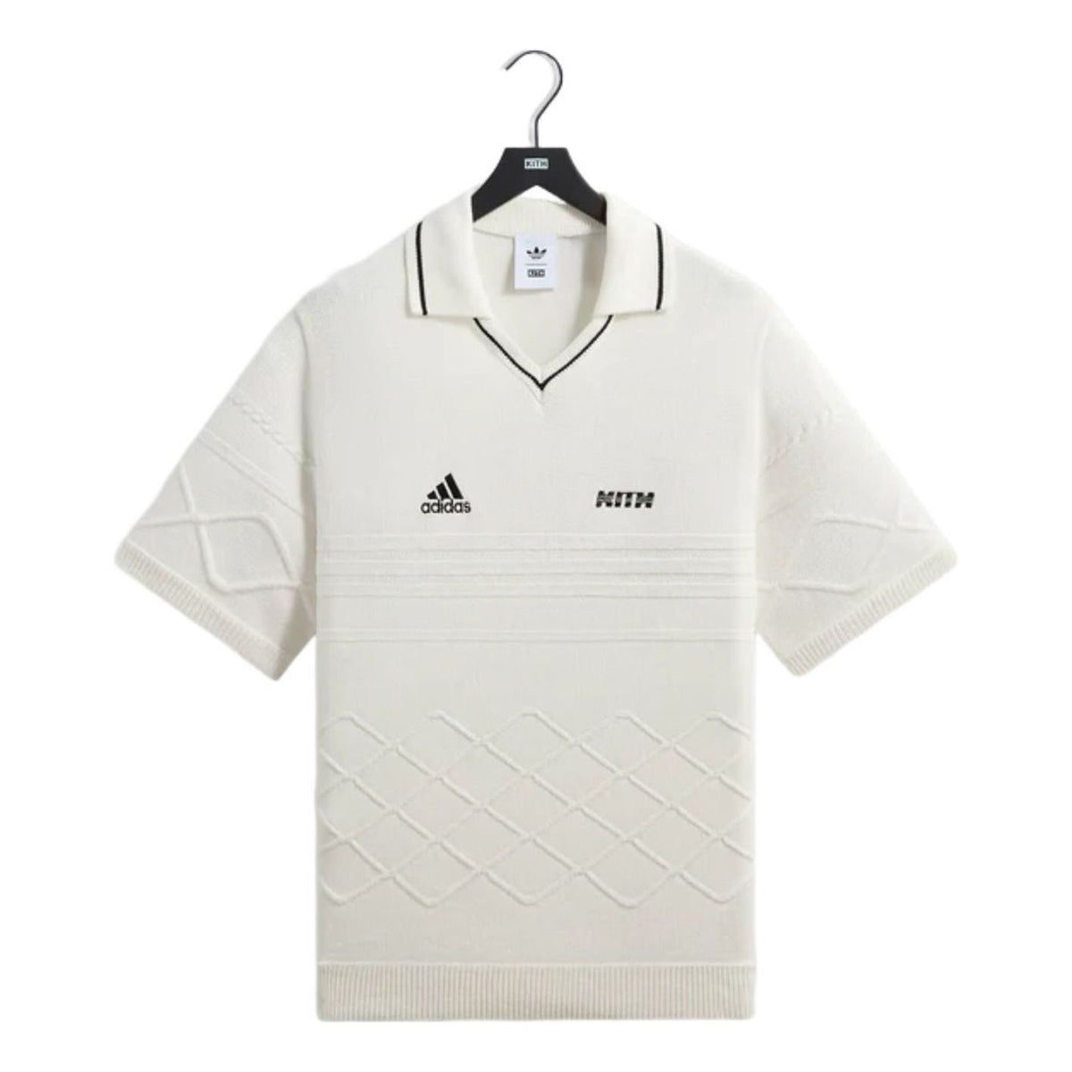 KITH x Messi for adidas Football Knit Polo 'White' ADKU4269