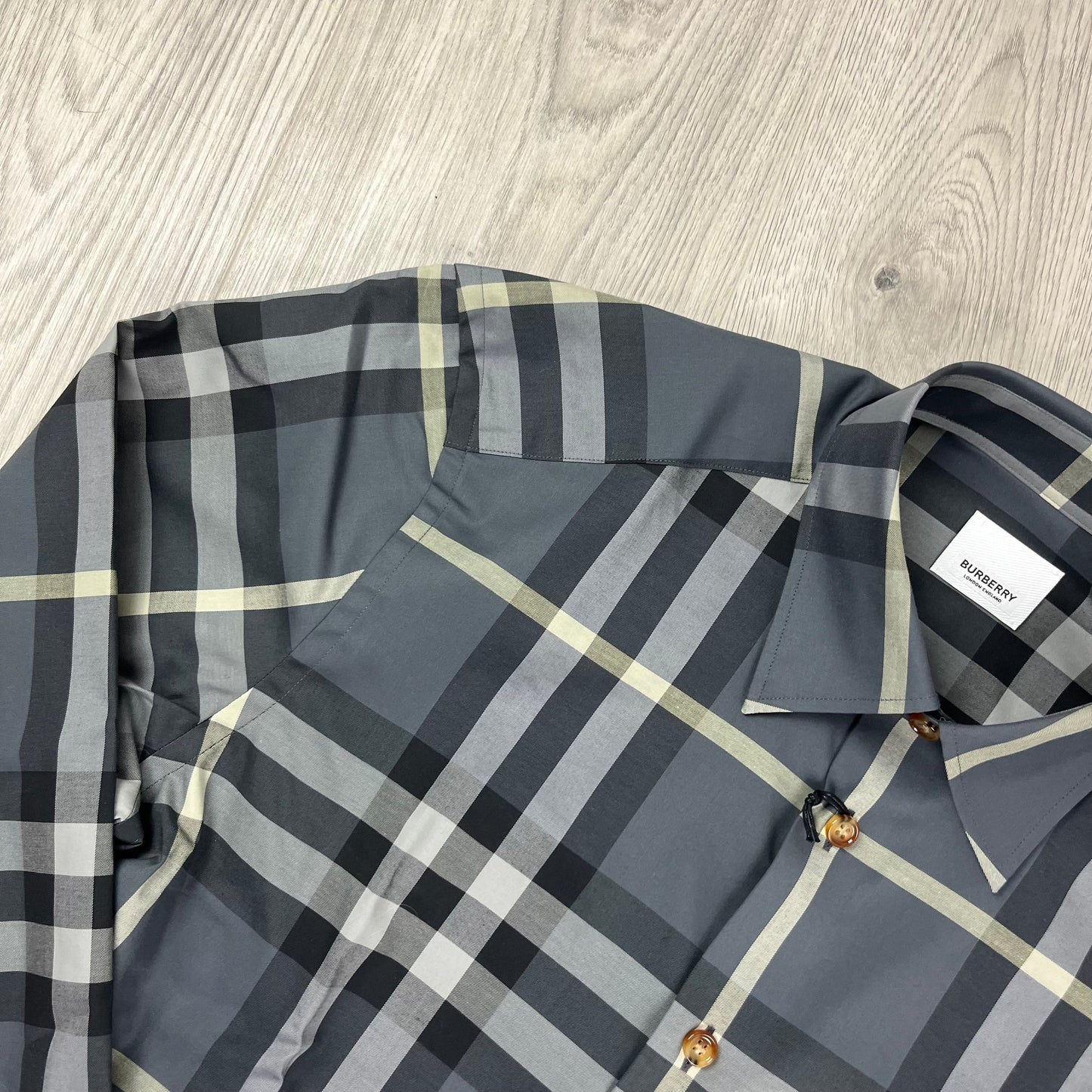 Burberry Check Shirt - Grey