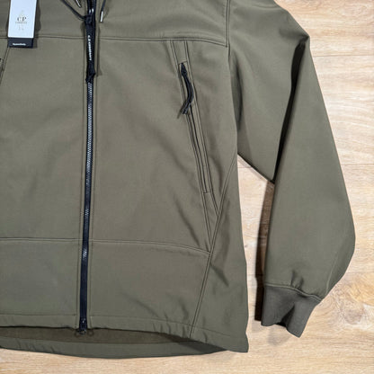 C.P. Company Shell-R Goggle Jacket in Ivy Green
