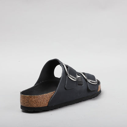 BIRKENSTOCK ARIZONA BIG BUCKLE 1011074 BLACK OILED