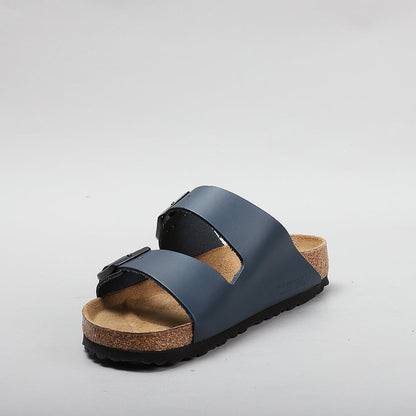 BIRKENSTOCK - ARIZONA 51151 - BLUE NATURAL LEATHER