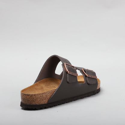 BIRKENSTOCK - ARIZONA 51101 - BROWN SMOOTH LEATHER