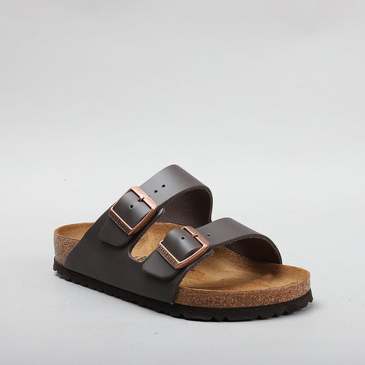 BIRKENSTOCK - ARIZONA 51101 - BROWN SMOOTH LEATHER