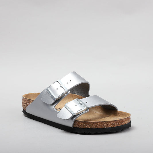 BIRKENSTOCK - ARIZONA 1012282 - SILVER SANDALS