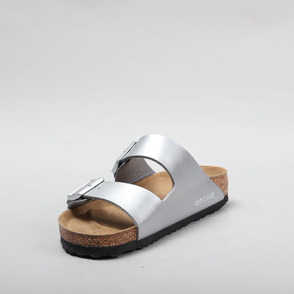 BIRKENSTOCK - ARIZONA 1012282 - SILVER SANDALS