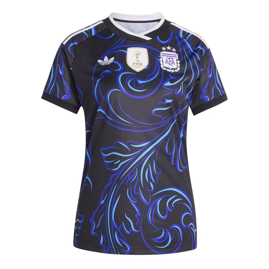 (WMNS) adidas Argentina 2026 Away Jersey Asia Sizing 'Black Lucid Blue Blue Burst' KB0639