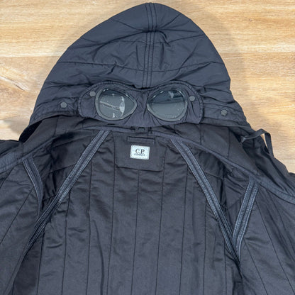 C.P. Company GD Liner Padded Goggle Jacket in Black
