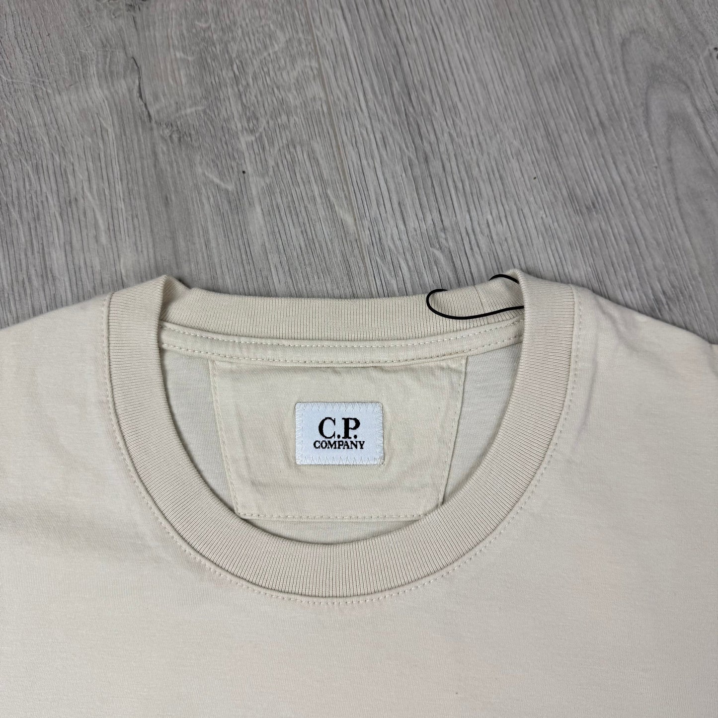 CP Company Faded Logo T-Shirt - Frozen Dew
