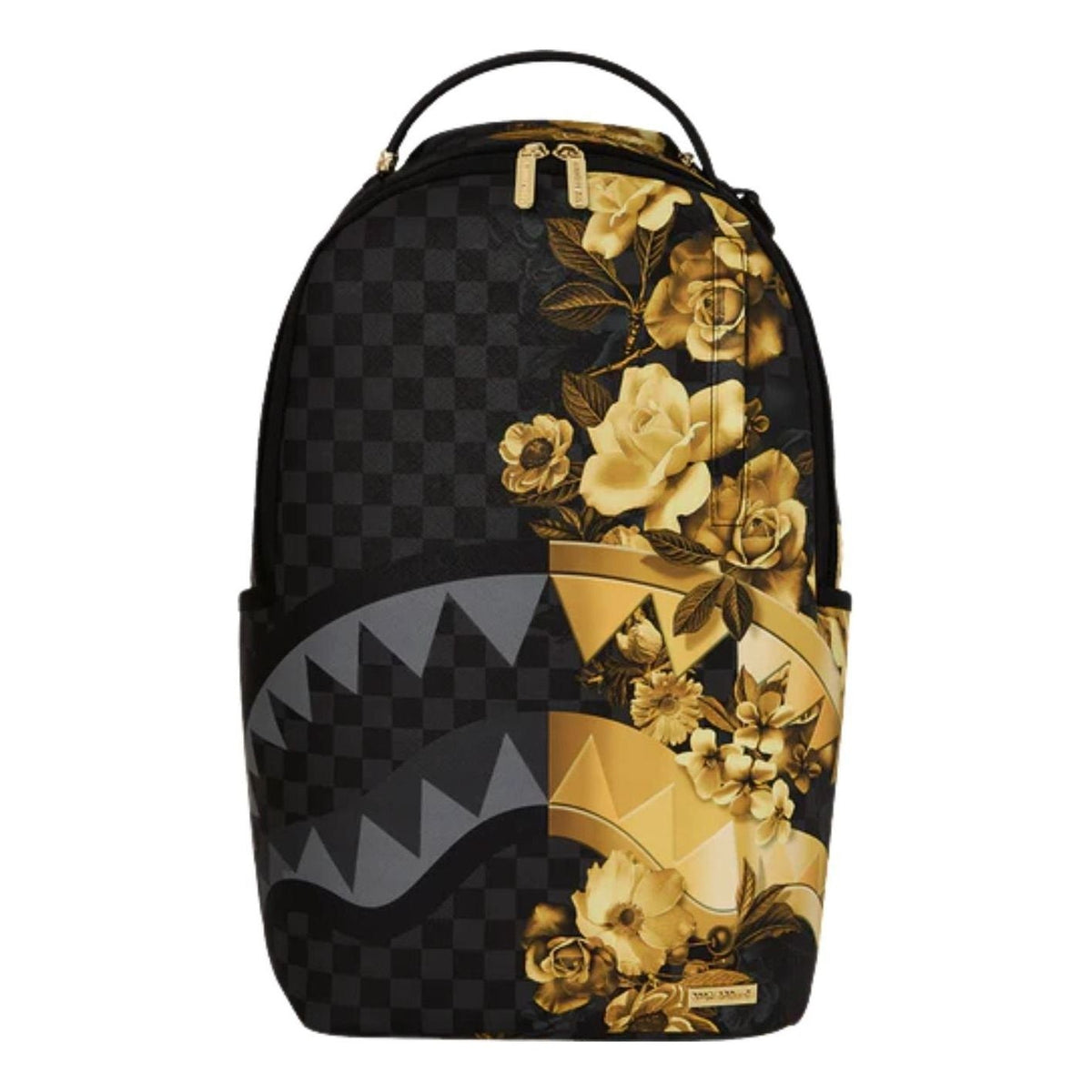 Sprayground Gold Floral Remix Backpack 'Black Gold' B8683