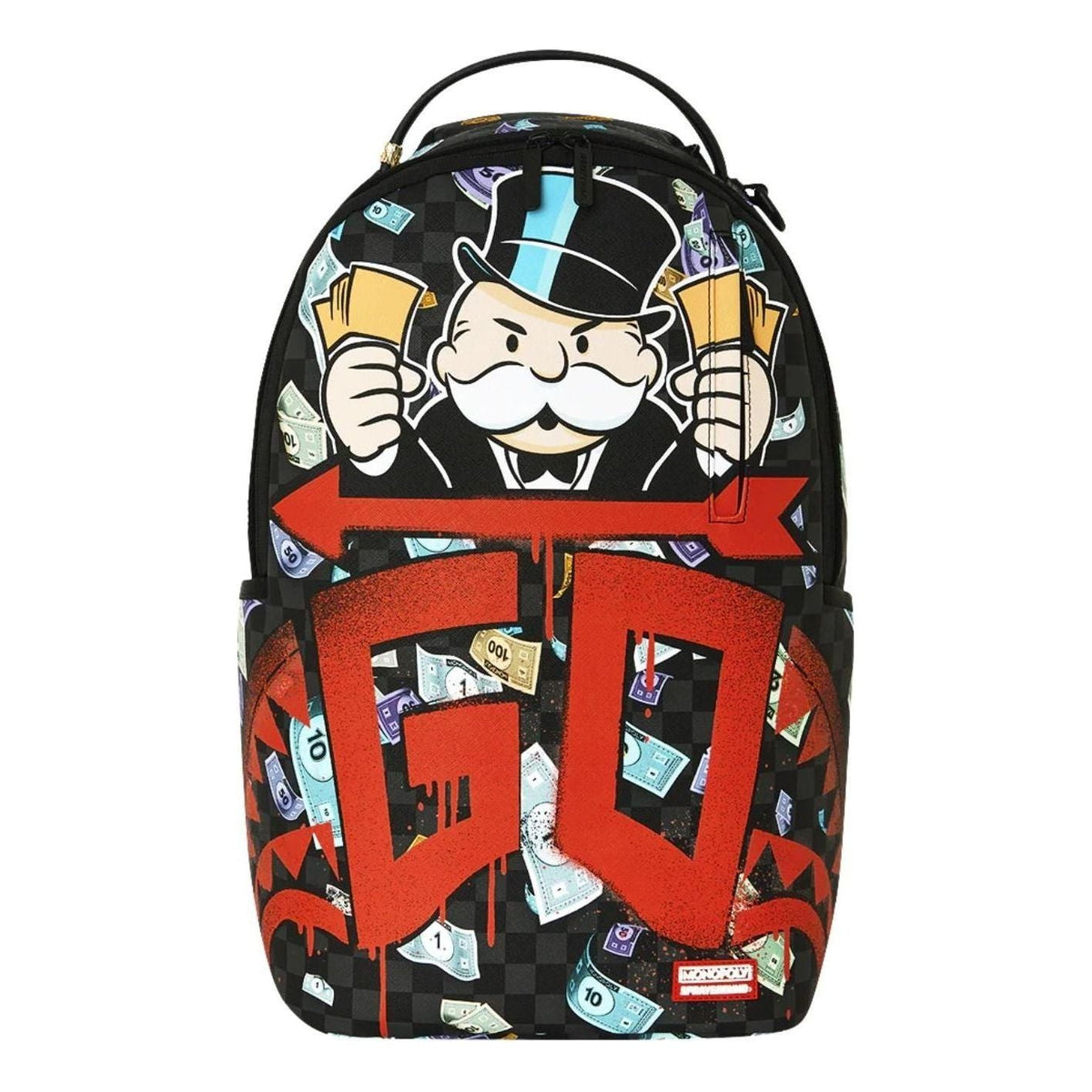 Sprayground x Monopoly Time To Go Backpack 'Black Multicolor' G6916-64
