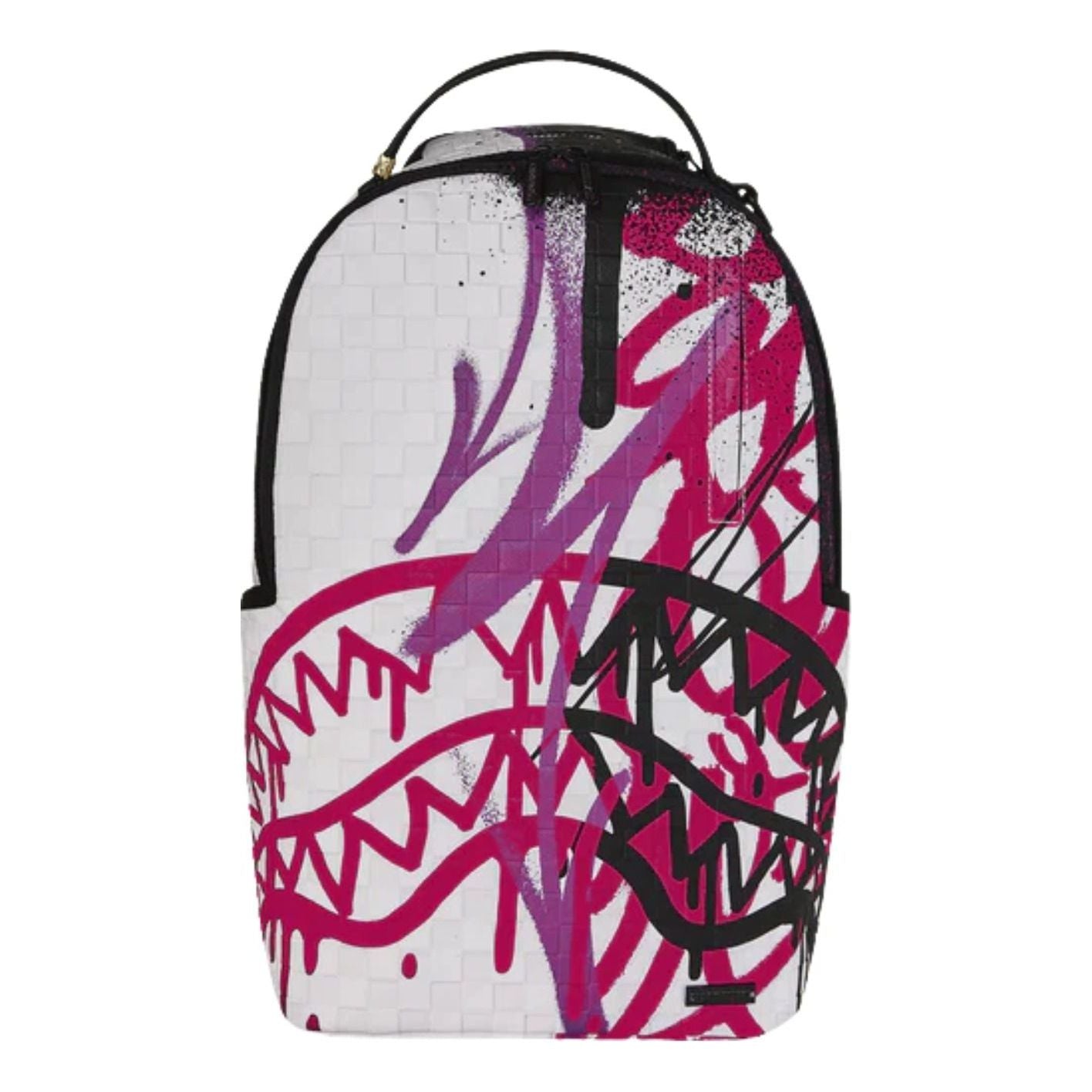 Sprayground Crash Graff Turbo Backpack 'White' B8809