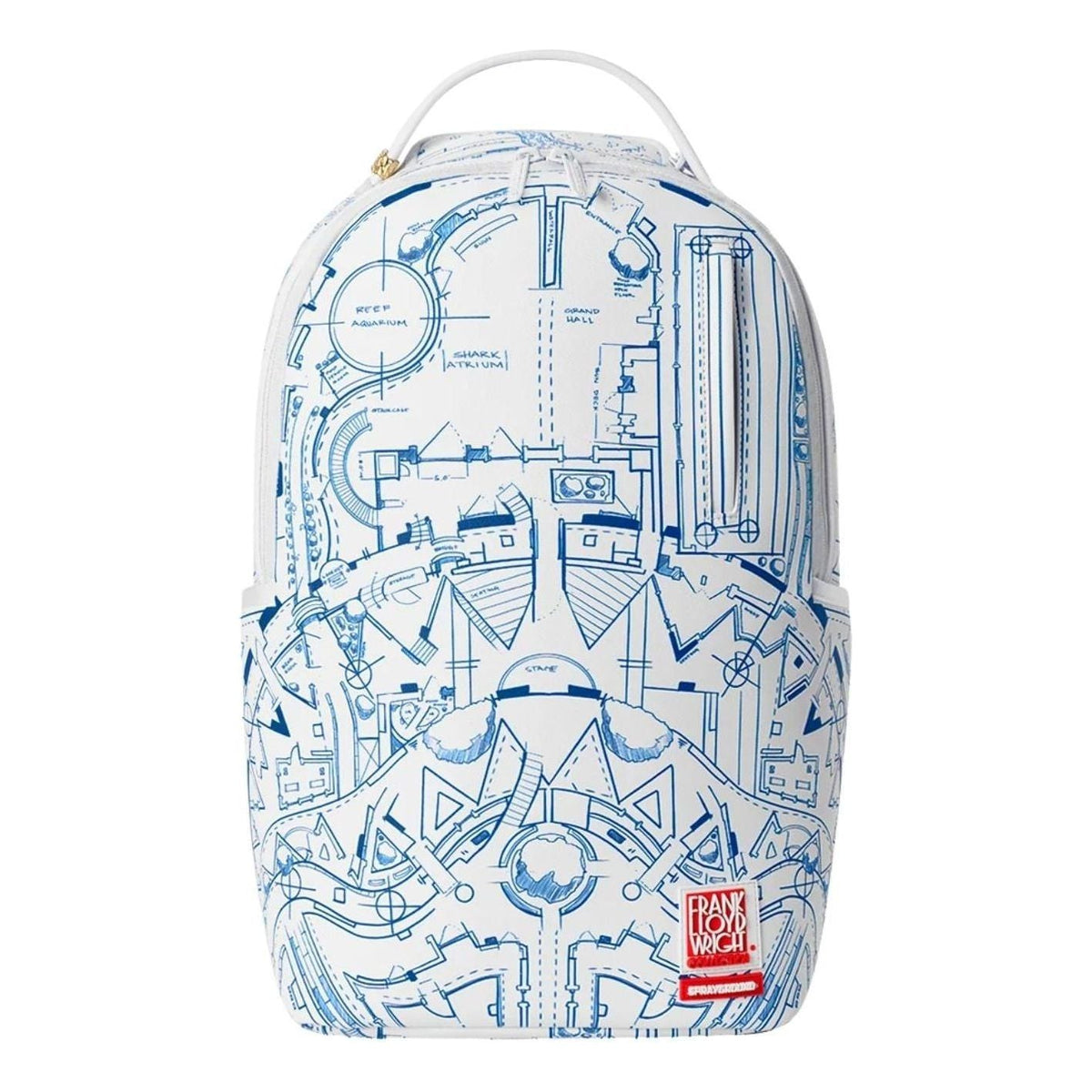 Sprayground Frank Lloyd Wright Collab Architectural Drawing Backpack 'Multicolor' B8838