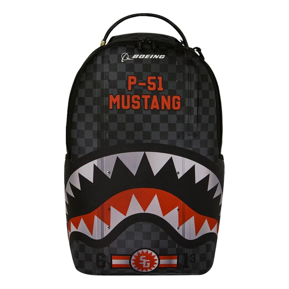 Sprayground x Boeing P-51 Mustang Backpack 'Black Red' G6875-64