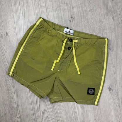 Stone Island Metal Swim Shorts - Lemon
