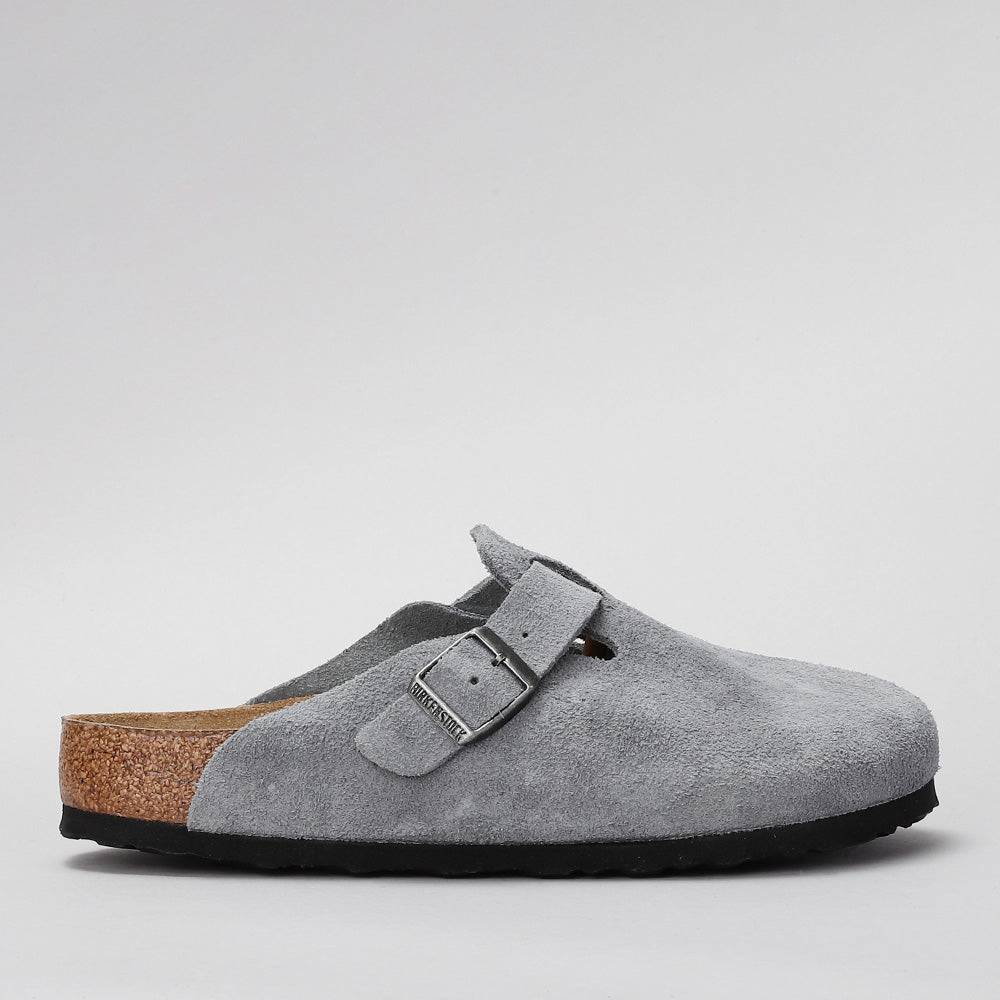 BIRKENSTOCK - BOSTON 1029708 - SFB BASALT GREY SUEDE