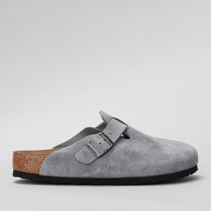 BIRKENSTOCK - BOSTON 1029708 - SFB BASALT GREY SUEDE